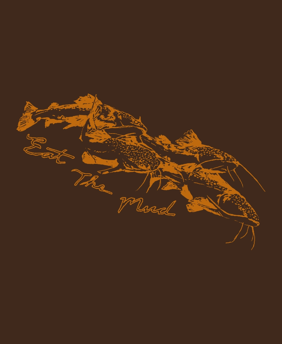 Image 1 of Catfish T-shirt - brown shirt